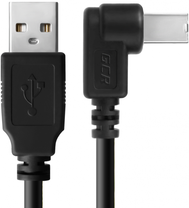 Greenconnect Кабель 0.5m USB 2.0, AM/BM угловой, черный, 28/28 AWG, экран, армированный, морозостойкий Greenconnect USB 2.0 Type-AM - USB 2.0 Type-BM 0.5м — для бизнеса и офиса Greenconnect Кабель 0.5m USB 2.0, AM/BM угловой, черный, 28/28 AWG, экран, армированный, морозостойкий Greenconnect USB 2.0 Type-AM - USB 2.0 Type-BM 0.5м — для бизнеса и офиса
