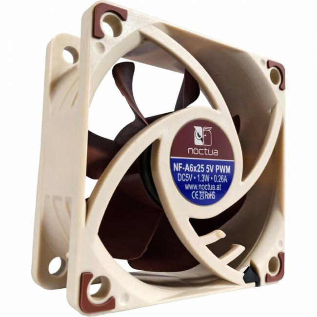 Кулер для корпуса Noctua NF-A6X25 5V PWM — для бизнеса и офиса Кулер для корпуса Noctua NF-A6X25 5V PWM — для бизнеса и офиса
