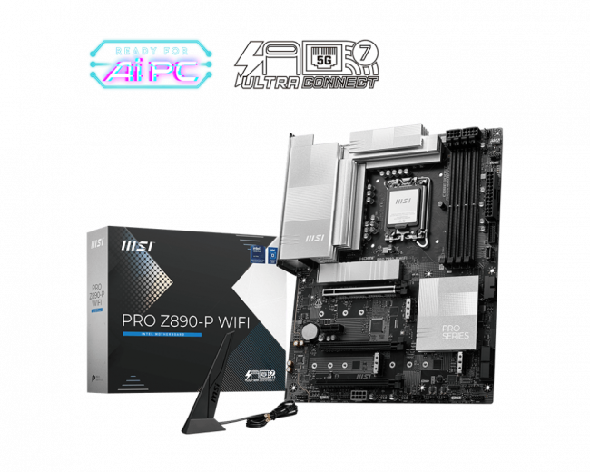 Материнская плата MSI PRO Z890-P WIFI — для бизнеса и офиса Материнская плата MSI PRO Z890-P WIFI — для бизнеса и офиса