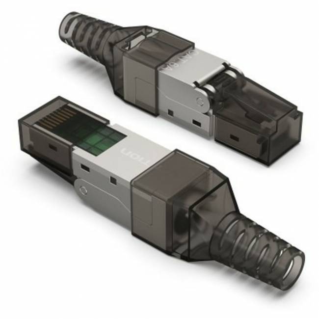 Разъем Vention полевой заделки RJ-45 (8P8C) под витую пару, для одножильного кабеля кат. 6а Vention IDIH0 — для бизнеса и офиса Разъем Vention полевой заделки RJ-45 (8P8C) под витую пару, для одножильного кабеля кат. 6а Vention IDIH0 — для бизнеса и офиса