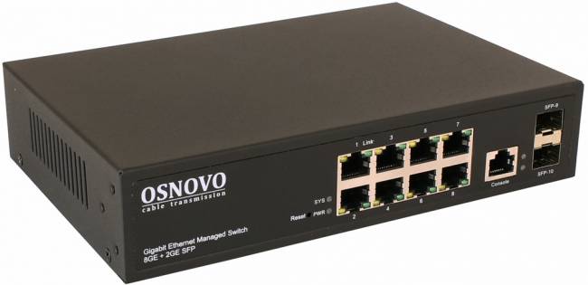 Коммутатор OSNOVO SW-70802/L2 — для бизнеса и офиса Коммутатор OSNOVO SW-70802/L2 — для бизнеса и офиса