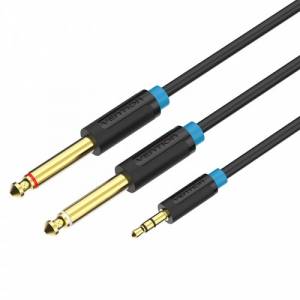 Кабель Vention аудио Jack 3,5 mm M/2Jack 6,5 mm M - 1 м Vention BACBF