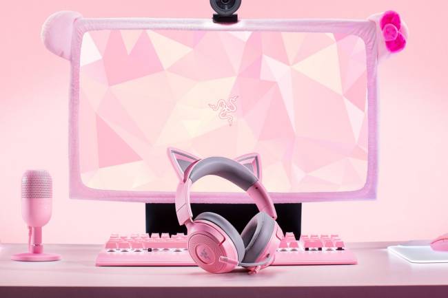 Гарнитура Razer Kraken Kitty V3 X - Quartz Razer Kraken Kitty V3 X - Quartz Headset — для бизнеса и офиса