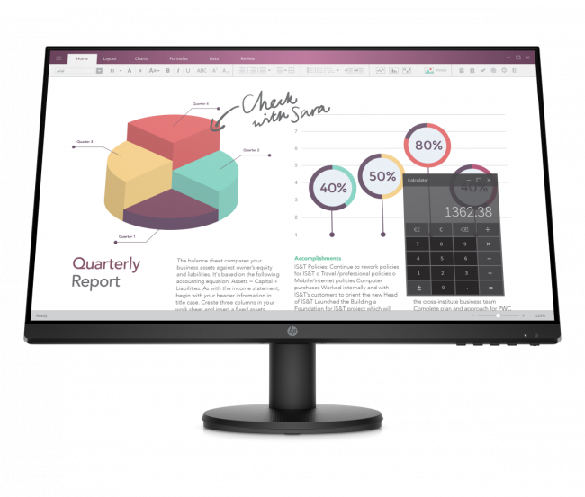 Монитор HP P24v G4 — для бизнеса и офиса