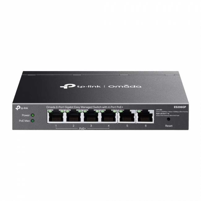 Коммутатор TP-Link ES206GP — для бизнеса и офиса Коммутатор TP-Link ES206GP — для бизнеса и офиса
