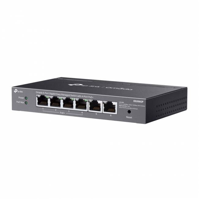 Коммутатор TP-Link ES206GP — для бизнеса и офиса Коммутатор TP-Link ES206GP — для бизнеса и офиса