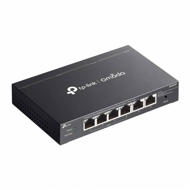 Коммутатор TP-Link ES206GP — для бизнеса и офиса Коммутатор TP-Link ES206GP — для бизнеса и офиса