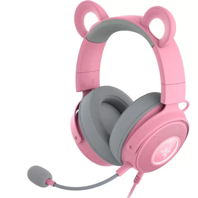 Гарнитура Razer Kraken Kitty Ed. V2 Pro - Quartz Headset Razer RZ04-04510200-R3M1 — для бизнеса и офиса Гарнитура Razer Kraken Kitty Ed. V2 Pro - Quartz Headset Razer RZ04-04510200-R3M1 — для бизнеса и офиса
