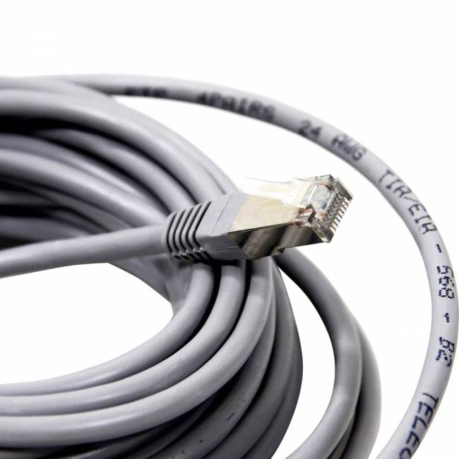 Патчкорд литой Telecom  FTP кат.5e 7,5m VCOM NA102-FTP-C5E-7.5M — для бизнеса и офиса