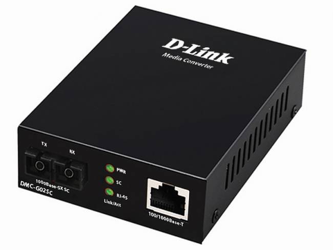 Медиаконвертер Медиаконвертер D-Link DMC-G02SC (DMC-G02SC/A1A) — для бизнеса и офиса Медиаконвертер Медиаконвертер D-Link DMC-G02SC (DMC-G02SC/A1A) — для бизнеса и офиса