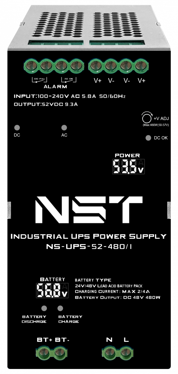 Промышленный блок питания New System Technologies NS-UPS-52-480/I — для бизнеса и офиса