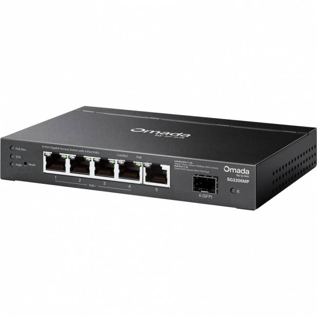 Коммутатор TP-Link SG2206MP — для бизнеса и офиса Коммутатор TP-Link SG2206MP — для бизнеса и офиса