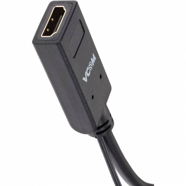 Кабель-переходник HDMI(F) +USB---> miniDP(M) 0.15m 4K*30Hz VCOM<CG497-0.15> Кабель-переходник VCOM HDMI F/Mini DisplayPort M (CG497-0.15M) — для бизнеса и офиса Кабель-переходник HDMI(F) +USB---> miniDP(M) 0.15m 4K*30Hz VCOM<CG497-0.15> Кабель-переходник VCOM HDMI F/Mini DisplayPort M (CG497-0.15M) — для бизнеса и офиса