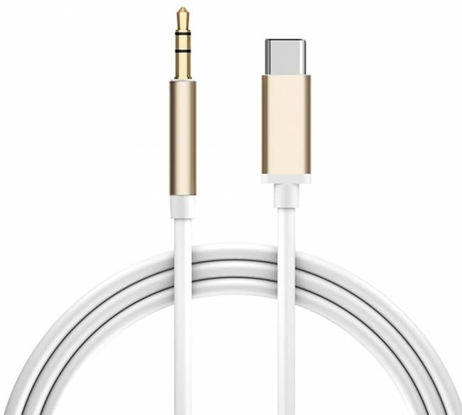 Кабель аудио TypeC - AUX jack 3,5mm, ультрагибкий, белый, золотой, GCR-52325 Greenconnect USB 3.2 Type-C (m) - mini jack 3.5 mm (m) — для бизнеса и офиса