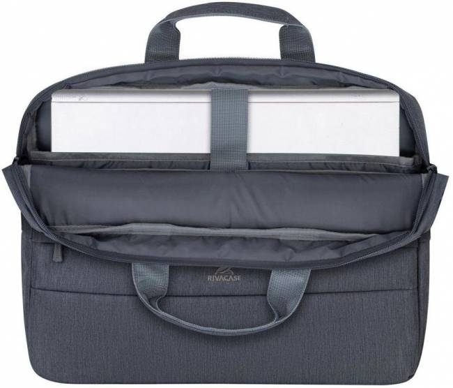 Сумка для ноутбука 15.6" Riva 7532 DARK GREY — для бизнеса и офиса Сумка для ноутбука 15.6" Riva 7532 DARK GREY — для бизнеса и офиса