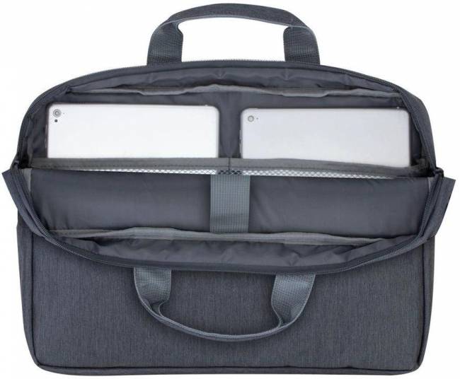 Сумка для ноутбука 15.6" Riva 7532 DARK GREY — для бизнеса и офиса Сумка для ноутбука 15.6" Riva 7532 DARK GREY — для бизнеса и офиса