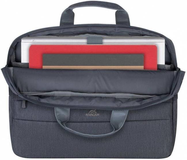 Сумка для ноутбука 15.6" Riva 7532 DARK GREY — для бизнеса и офиса Сумка для ноутбука 15.6" Riva 7532 DARK GREY — для бизнеса и офиса