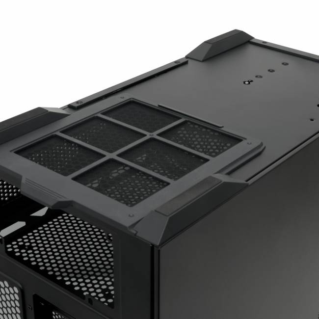 Корпус без блока питания HSPD F711-TGBK- ARGB — для бизнеса и офиса Корпус без блока питания HSPD F711-TGBK- ARGB — для бизнеса и офиса