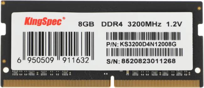 Память DDR4 8GB 3200MHz SHENZHEN KINGSPEC ELECTRONICS TECHNOLOGY CO LTD KS3200D4N12008G — для бизнеса и офиса Память DDR4 8GB 3200MHz SHENZHEN KINGSPEC ELECTRONICS TECHNOLOGY CO LTD KS3200D4N12008G — для бизнеса и офиса