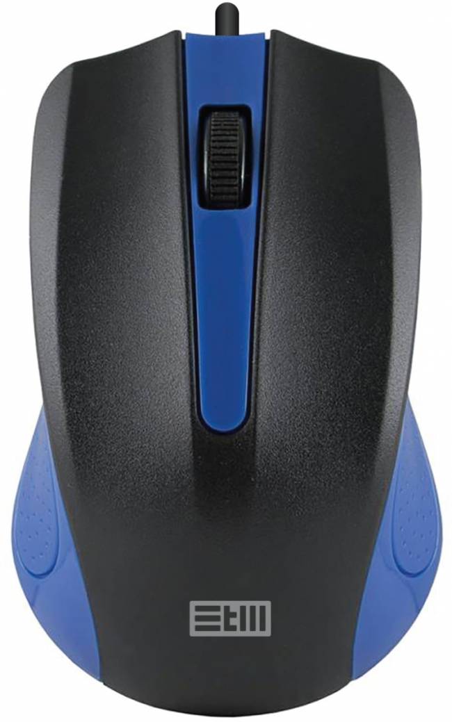Мышь проводная USB STM 101CB черный/синий STM 101CB — для бизнеса и офиса Мышь проводная USB STM 101CB черный/синий STM 101CB — для бизнеса и офиса