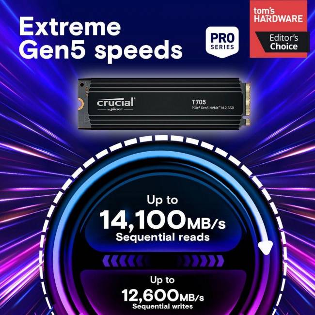 Твердотельный накопитель Crucial CT4000T705SSD5 — для бизнеса и офиса Твердотельный накопитель Crucial CT4000T705SSD5 — для бизнеса и офиса