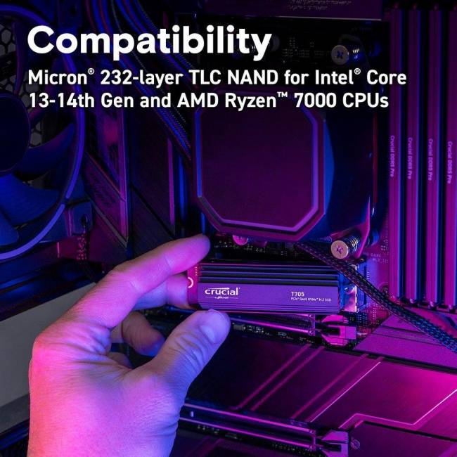 Твердотельный накопитель Crucial CT4000T705SSD5 — для бизнеса и офиса Твердотельный накопитель Crucial CT4000T705SSD5 — для бизнеса и офиса