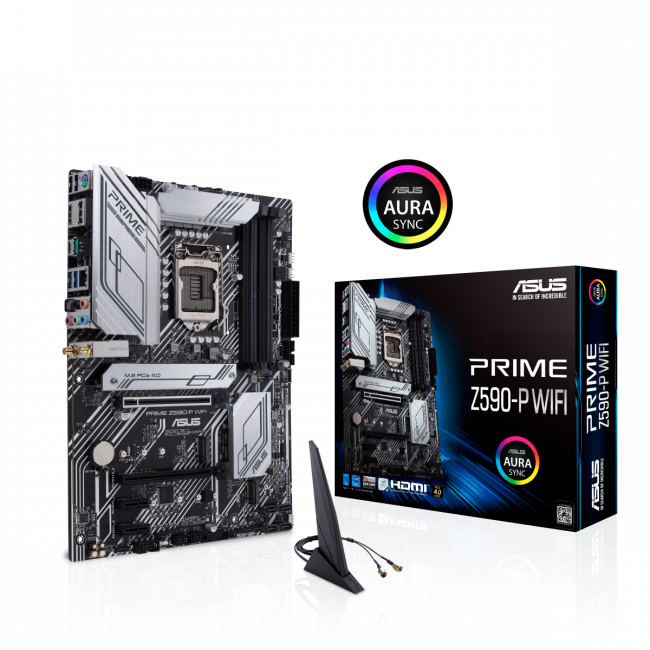 Материнская плата ASUS PRIME Z590-P WIFI — для бизнеса и офиса Материнская плата ASUS PRIME Z590-P WIFI — для бизнеса и офиса