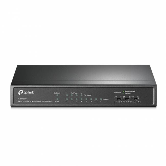 Коммутатор TP-Link TL-SF1008LP — для бизнеса и офиса Коммутатор TP-Link TL-SF1008LP — для бизнеса и офиса