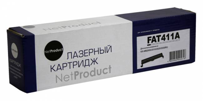 Тонер-картридж NetProduct (N-KX-FAT411A) для Panasonic KX-MB1900/2000/2020/2030/2051, 2K — для бизнеса и офиса Тонер-картридж NetProduct (N-KX-FAT411A) для Panasonic KX-MB1900/2000/2020/2030/2051, 2K — для бизнеса и офиса
