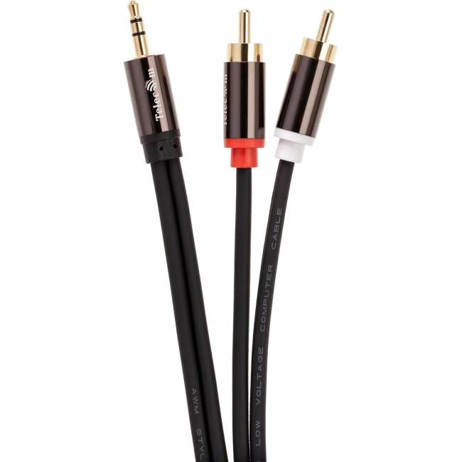 Кабель соединит 3.5 Jack (M) - 2xRCA (M), 1.5м Telecom PRO <TAV7183M-1.5M> Кабель-переходник Telecom 2 x RCA M/Jack 3.5 mm F (TAV7183M-1.5M) — для бизнеса и офиса Кабель соединит 3.5 Jack (M) - 2xRCA (M), 1.5м Telecom PRO <TAV7183M-1.5M> Кабель-переходник Telecom 2 x RCA M/Jack 3.5 mm F (TAV7183M-1.5M) — для бизнеса и офиса