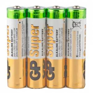Э\п GP AAA LR03 Shrink 4 Super Alkaline 1.5V