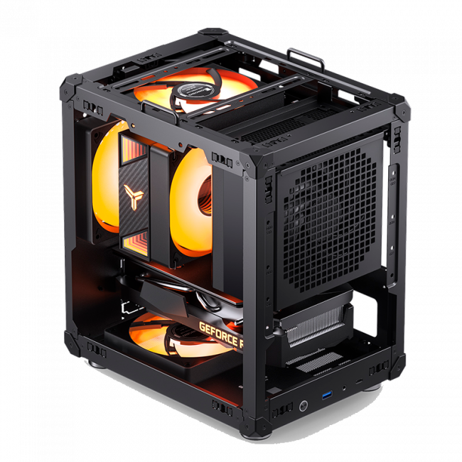 Корпус без блока питания JONSBO C6-ITX Black ITX — для бизнеса и офиса