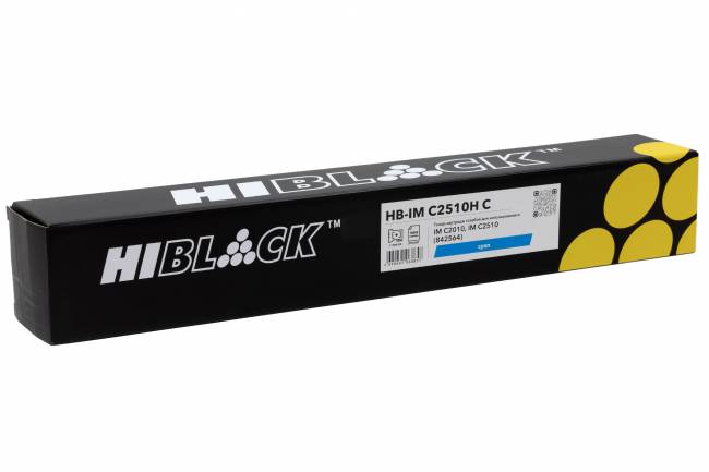 Тонер-картридж Hi-Black (HB-IMC2510H C) для Ricoh IM C2010/IM C2510, C, 18K — для бизнеса и офиса Тонер-картридж Hi-Black (HB-IMC2510H C) для Ricoh IM C2010/IM C2510, C, 18K — для бизнеса и офиса