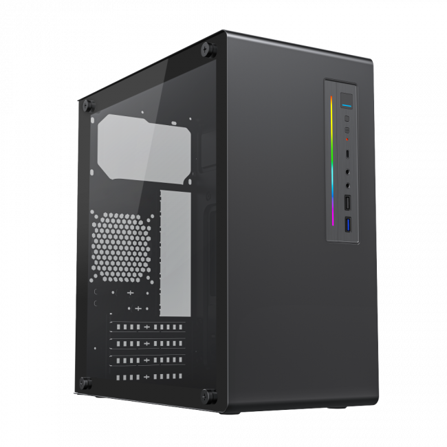 Корпус без блока питания Foxline FL-728TG-U3C — для бизнеса и офиса