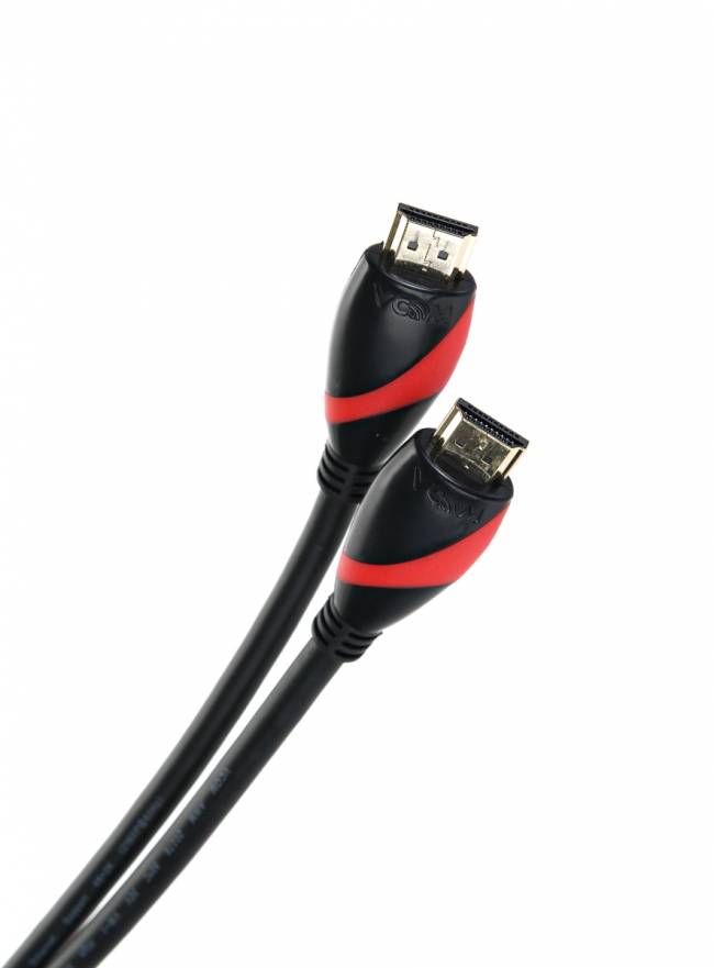 Кабель HDMI 19M/M ver. 2.0 black red, 1m VCOM <CG525-R-1.0> VCOM HDMI (m) - HDMI (m) 1м — для бизнеса и офиса Кабель HDMI 19M/M ver. 2.0 black red, 1m VCOM <CG525-R-1.0> VCOM HDMI (m) - HDMI (m) 1м — для бизнеса и офиса