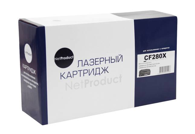 Картридж NetProduct (N-CF280X) для HP LJ Pro 400 M401/Pro 400 MFP M425, 6,9K — для бизнеса и офиса Картридж NetProduct (N-CF280X) для HP LJ Pro 400 M401/Pro 400 MFP M425, 6,9K — для бизнеса и офиса