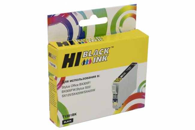 Картридж Hi-Black (HB-T1281) для Epson Stylus S22/SX125/SX420W/SX425W/BX305F, Bk — для бизнеса и офиса Картридж Hi-Black (HB-T1281) для Epson Stylus S22/SX125/SX420W/SX425W/BX305F, Bk — для бизнеса и офиса