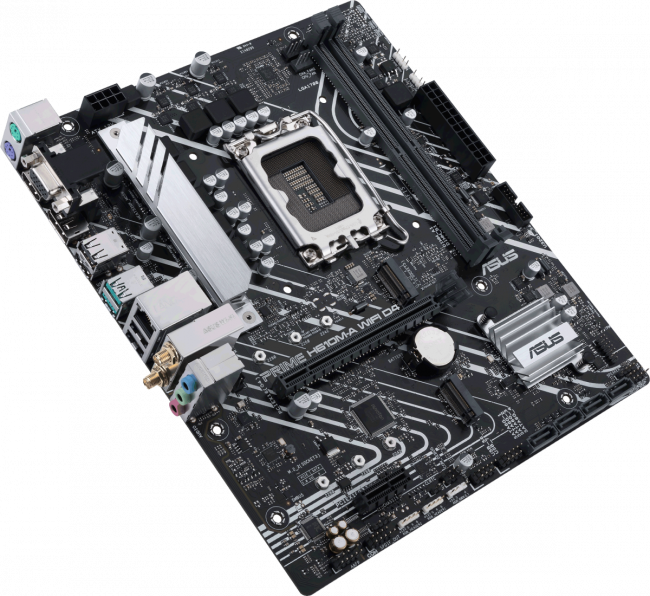 Материнская плата ASUS PRIME H610M-A WIFI D4 — для бизнеса и офиса Материнская плата ASUS PRIME H610M-A WIFI D4 — для бизнеса и офиса