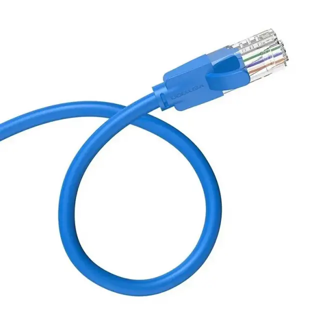 Патч-корд Vention прямой UTP cat.6, RJ45 - 3м. Синий Vention IBELI — для бизнеса и офиса Патч-корд Vention прямой UTP cat.6, RJ45 - 3м. Синий Vention IBELI — для бизнеса и офиса