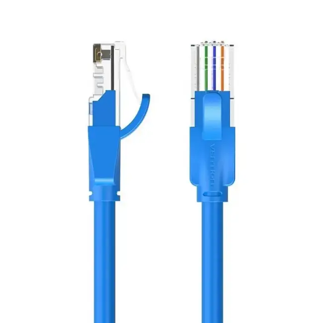Патч-корд Vention прямой UTP cat.6, RJ45 - 3м. Синий Vention IBELI — для бизнеса и офиса Патч-корд Vention прямой UTP cat.6, RJ45 - 3м. Синий Vention IBELI — для бизнеса и офиса
