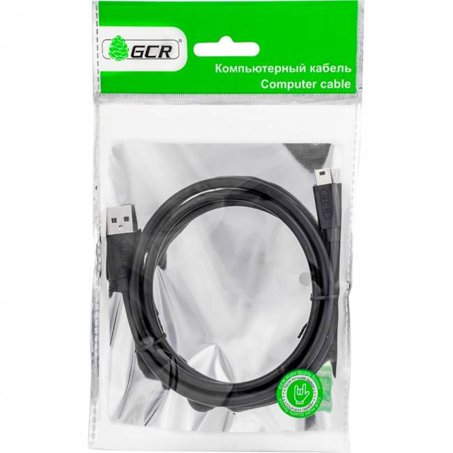 GCR Кабель 0.75m USB 2.0, AM/mini 5P, черный, 28/28 AWG, экран, армированный, морозостойкий, GCR-UM2M5P-BB2S-0.75m Кабель Greenconnect 0.75 м (GCR-UM2M5P-BB2S-0.75m) — для бизнеса и офиса GCR Кабель 0.75m USB 2.0, AM/mini 5P, черный, 28/28 AWG, экран, армированный, морозостойкий, GCR-UM2M5P-BB2S-0.75m Кабель Greenconnect 0.75 м (GCR-UM2M5P-BB2S-0.75m) — для бизнеса и офиса