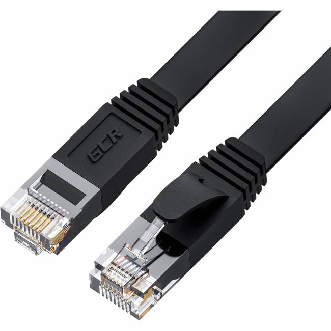 GCR Патч-корд 7.5m PROF плоский прямой кат.7 ethernet, медь, черный, RJ45, T568B, GCR-53179 Greenconnect GCR-53179 кат.7, 7.5 м — для бизнеса и офиса GCR Патч-корд 7.5m PROF плоский прямой кат.7 ethernet, медь, черный, RJ45, T568B, GCR-53179 Greenconnect GCR-53179 кат.7, 7.5 м — для бизнеса и офиса