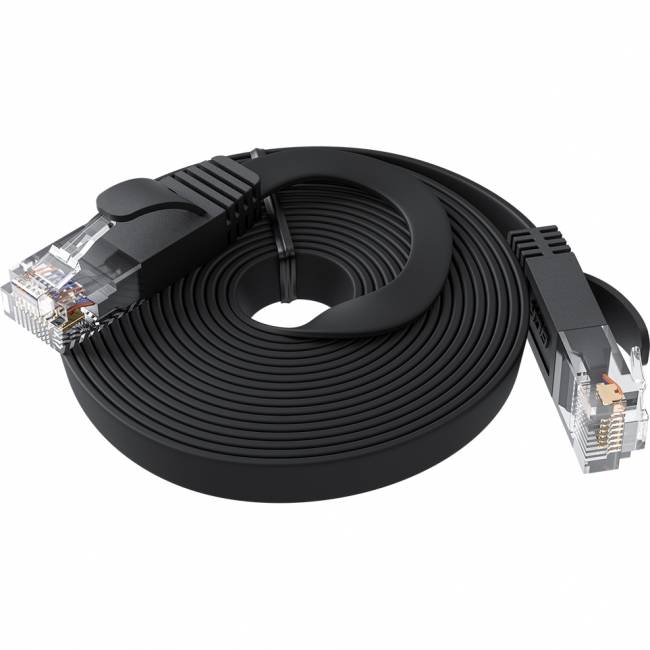 GCR Патч-корд 7.5m PROF плоский прямой кат.7 ethernet, медь, черный, RJ45, T568B, GCR-53179 Greenconnect GCR-53179 кат.7, 7.5 м — для бизнеса и офиса GCR Патч-корд 7.5m PROF плоский прямой кат.7 ethernet, медь, черный, RJ45, T568B, GCR-53179 Greenconnect GCR-53179 кат.7, 7.5 м — для бизнеса и офиса