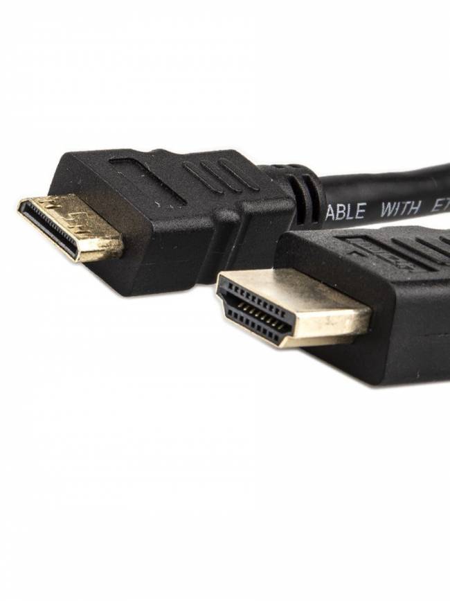 Кабель HDMI-19M --- MiniHDMI-19M ver 2.0+3D/Ethernet,1m Telecom <TCG205-1M> Telecom HDMI (m) - mini-HDMI (m) 1м — для бизнеса и офиса