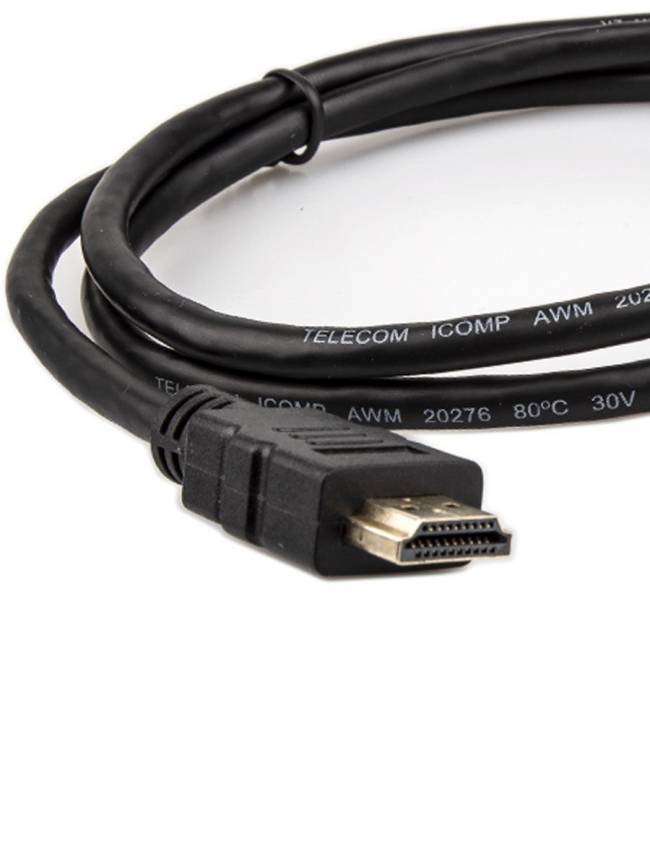 Кабель HDMI-19M --- MiniHDMI-19M ver 2.0+3D/Ethernet,1m Telecom <TCG205-1M> Telecom HDMI (m) - mini-HDMI (m) 1м — для бизнеса и офиса