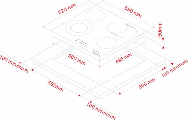 Варочная поверхность Kuppersberg KUPPERSBERG ECS 624 — для бизнеса и офиса Варочная поверхность Kuppersberg KUPPERSBERG ECS 624 — для бизнеса и офиса