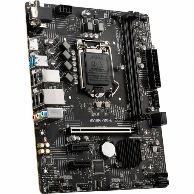 Материнская плата MSI H510M PRO-E — для бизнеса и офиса Материнская плата MSI H510M PRO-E — для бизнеса и офиса