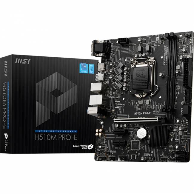 Материнская плата MSI H510M PRO-E — для бизнеса и офиса Материнская плата MSI H510M PRO-E — для бизнеса и офиса