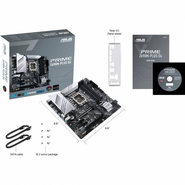 Материнская плата ASUS PRIME Z690M-PLUS D4 (90MB18Q0-M0EAY0) — для бизнеса и офиса