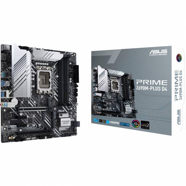 Материнская плата ASUS PRIME Z690M-PLUS D4 (90MB18Q0-M0EAY0) — для бизнеса и офиса